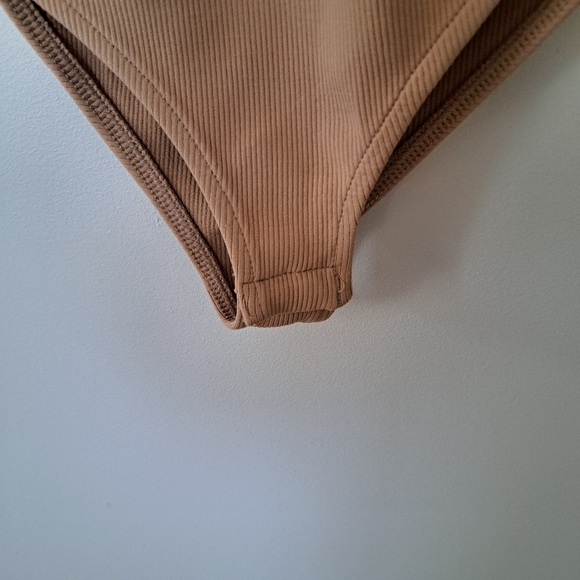 Zara Nude Tulle Stretch Bodysuit - Picture 4 of 5